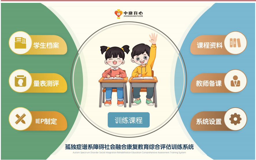 孤独症谱系障碍社会融合康复教育综合评估训练系统